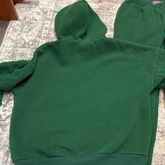 Edikted Green Champion League Hoodie and Sweatpants Set - Picture 2 of 4